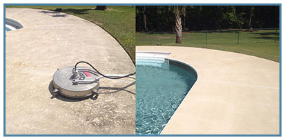 Pool Deck Before and After